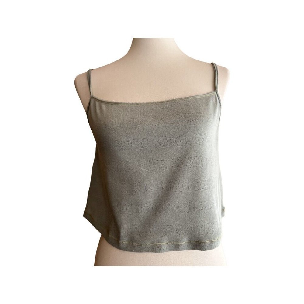 SKIMS Stretch Logo Pointelle Strappy Straight Neck Camisole Top Size 3X - Picture 5 of 11